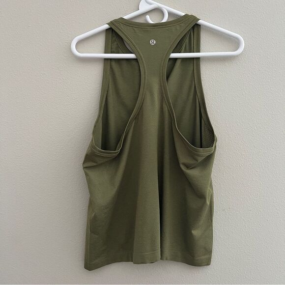 Lululemon Swiftly Tech Racerback Tank Top green women’s size 12 - Picture 2 of 5